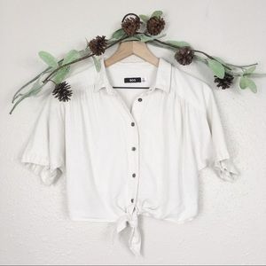 Urban Outfitters BDG Jena tie- front blouse